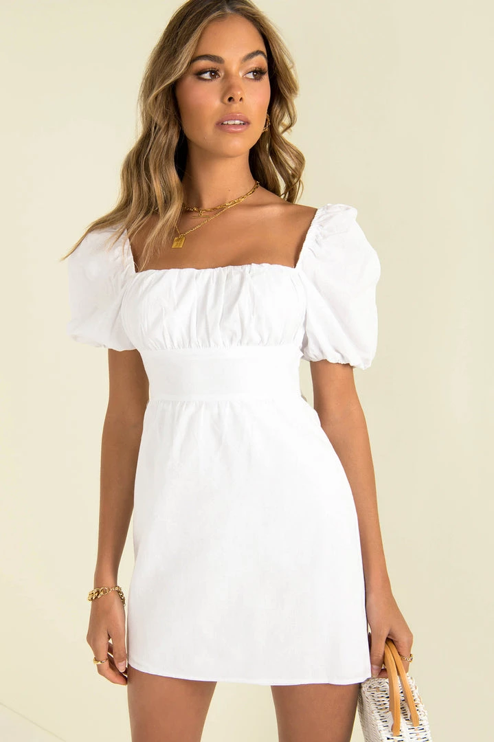 Sundae Muse New Arrivals Thea Dress / White 10 Sundae Muse New Arrivals Thea Dress / White