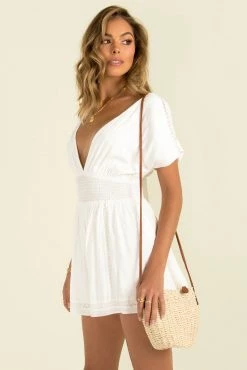 Sundae Muse Mykonos Playsuit / White