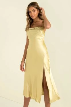 Sundae Muse New Arrivals Portia Dress / Chartreuse