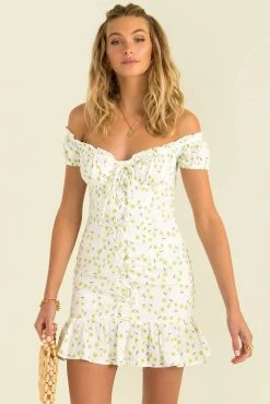Sundae Muse Monroe Dress / Green Floral
