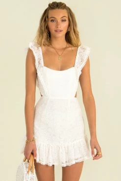 Sundae Muse Evelyn Dress / White DRESSES 17 Sundae Muse Evelyn Dress / White DRESSES