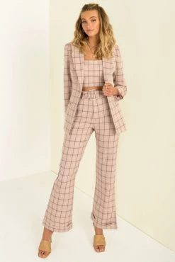 Sundae Muse Claudia Pants / Pink Check Bottoms