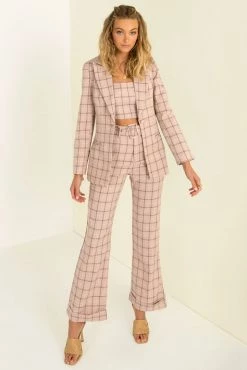 Sundae Muse Claudia Pants / Pink Check Bottoms
