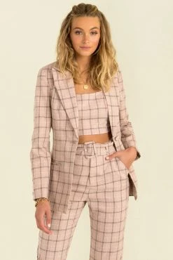 Sundae Muse Claudia Pants / Pink Check Bottoms