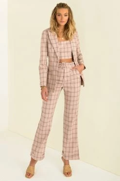 Sundae Muse Claudia Pants / Pink Check Bottoms