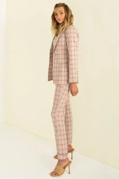 Sundae Muse Claudia Pants / Pink Check Bottoms