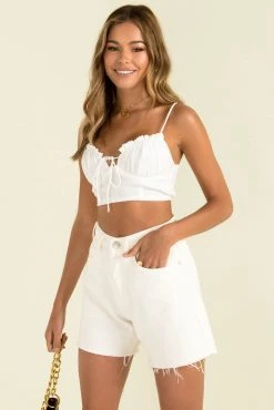 Sundae Muse Crystal Top / White