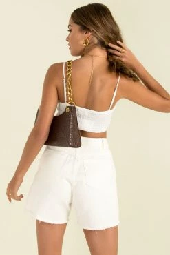 Sundae Muse Crystal Top / White