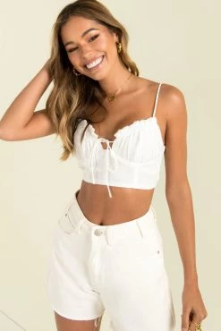 Sundae Muse Crystal Top / White