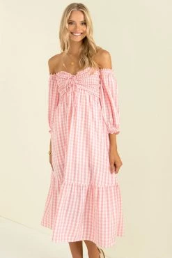 Sundae Muse New Arrivals Sierra Dress / Pink Check