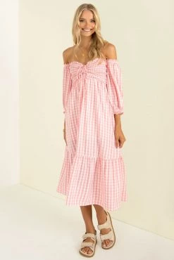 Sundae Muse New Arrivals Sierra Dress / Pink Check