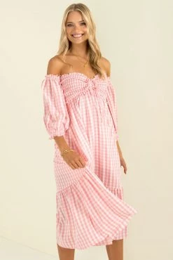 Sundae Muse New Arrivals Sierra Dress / Pink Check