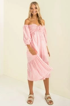 Sundae Muse New Arrivals Sierra Dress / Pink Check