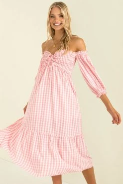 Sundae Muse New Arrivals Sierra Dress / Pink Check