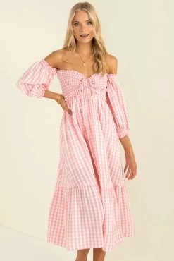 Sundae Muse New Arrivals Sierra Dress / Pink Check