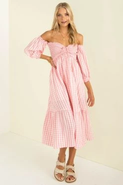 Sundae Muse New Arrivals Sierra Dress / Pink Check