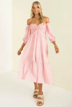 Sundae Muse New Arrivals Sierra Dress / Pink Check