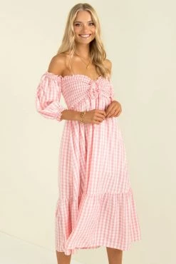 Sundae Muse New Arrivals Sierra Dress / Pink Check