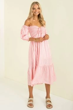 Sundae Muse New Arrivals Sierra Dress / Pink Check