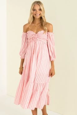 Sundae Muse New Arrivals Sierra Dress / Pink Check