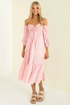 Sundae Muse New Arrivals Sierra Dress / Pink Check