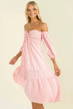 Sundae Muse New Arrivals Sierra Dress / Pink Check