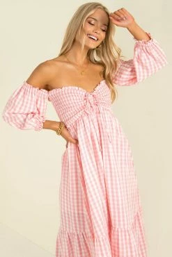 Sundae Muse New Arrivals Sierra Dress / Pink Check