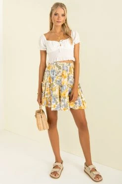Sundae Muse New Arrivals Kalia Skirt / Floral