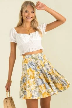 Sundae Muse New Arrivals Kalia Skirt / Floral