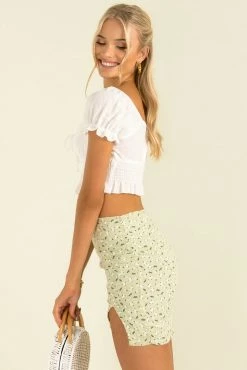 Sundae Muse Renee Skirt / Light Green