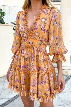 Sundae Muse Felicity Dress / Apricot DRESSES