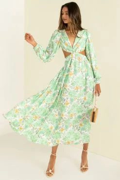 Sundae Muse New Arrivals Havana Dress / Green