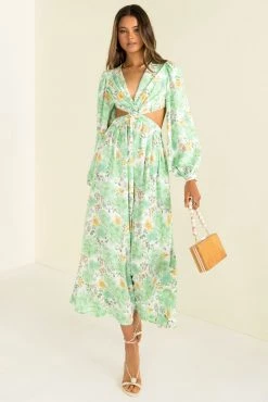 Sundae Muse New Arrivals Havana Dress / Green