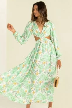 Sundae Muse New Arrivals Havana Dress / Green