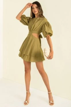 Sundae Muse Vita Dress / Khaki DRESSES