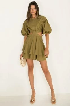 Sundae Muse Vita Dress / Khaki DRESSES
