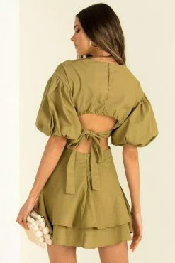 Sundae Muse Vita Dress / Khaki DRESSES