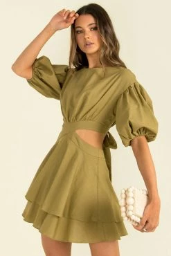 Sundae Muse Vita Dress / Khaki DRESSES