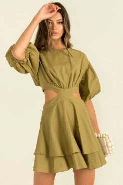 Sundae Muse Vita Dress / Khaki DRESSES