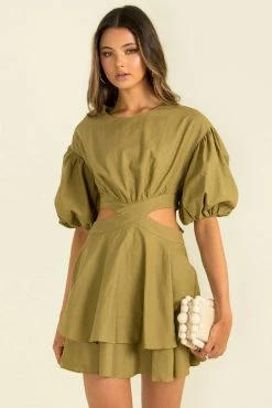 Sundae Muse Vita Dress / Khaki DRESSES