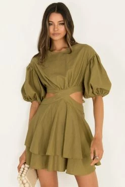 Sundae Muse Vita Dress / Khaki DRESSES
