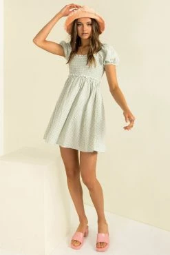 Sundae Muse Maree Dress / Green Check