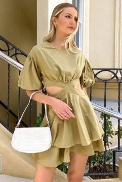 Sundae Muse Vita Dress / Khaki DRESSES