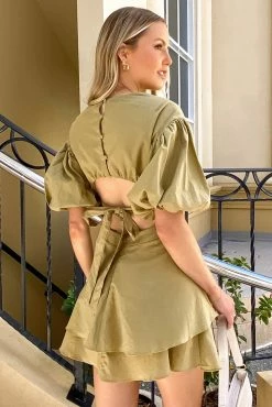 Sundae Muse Vita Dress / Khaki DRESSES