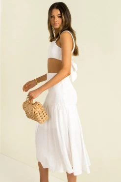Sundae Muse New Arrivals Cara Skirt / White