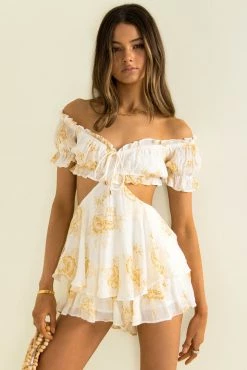 Sundae Muse Sway Playsuit / Yellow
