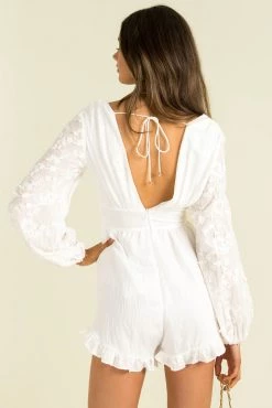 Sundae Muse Valeria Playsuit / White New Arrivals