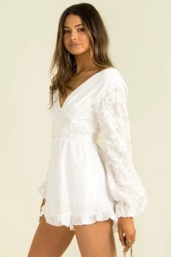 Sundae Muse Valeria Playsuit / White New Arrivals