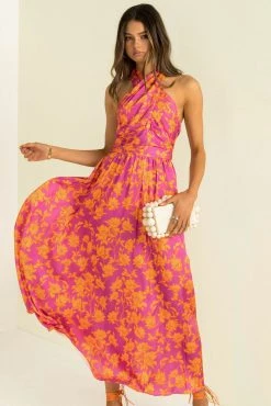 Sundae Muse New Arrivals Rafael Dress / Magenta