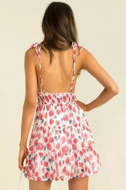 Sundae Muse Hilda Dress / Red Floral DRESSES